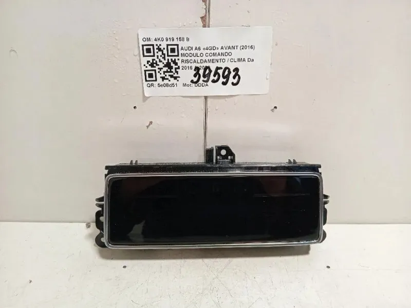 Modulo Comando Riscaldamento Clima 4K0919158B POSTERIORE Audi A6 4GD Avant 2016