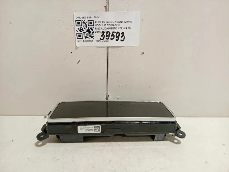 Modulo Comando Riscaldamento Clima 4K0919158B POSTERIORE Audi A6 4GD Avant 2016