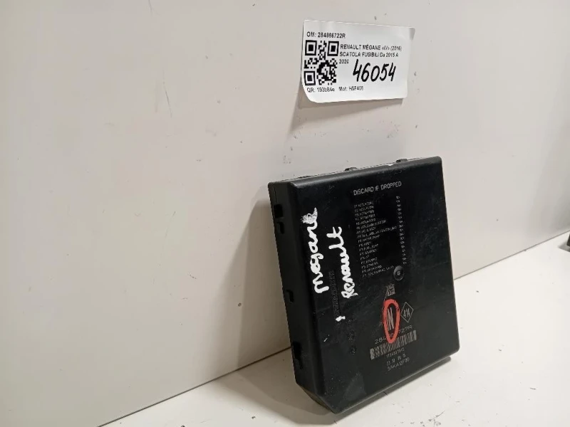 Scatola Fusibili 284866722R Renault Mégane IV 2016