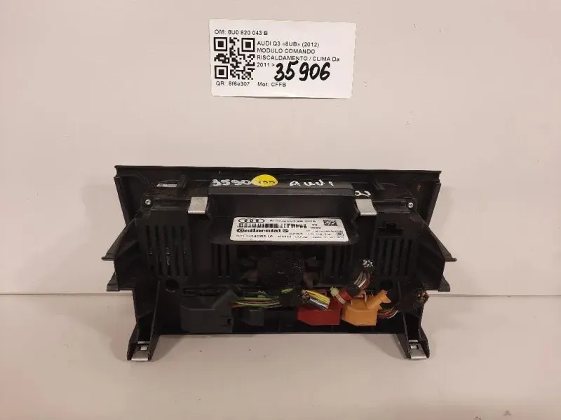 Modulo Comando Riscaldamento Clima 8U0820043B Audi Q3 8UB 2012
