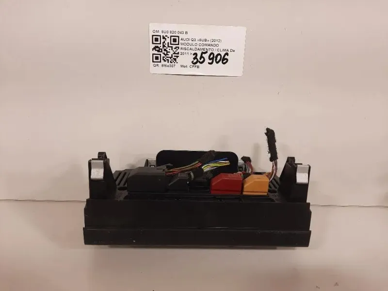 Modulo Comando Riscaldamento Clima 8U0820043B Audi Q3 8UB 2012