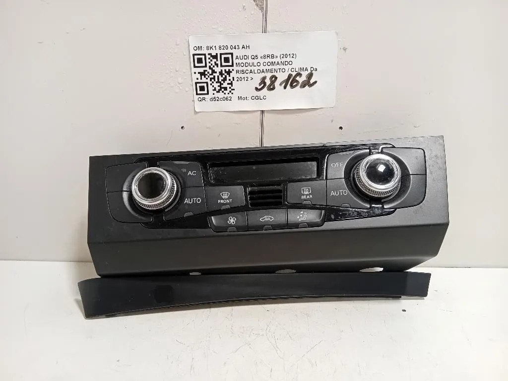 Modulo Comando Riscaldamento Clima 8K1 820 043 AH Audi Q5 8RB 2012