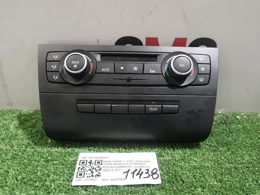 Modulo Comando Riscaldamento Clima 64119248581 Bmw Serie 1 E87 Berlina 2005