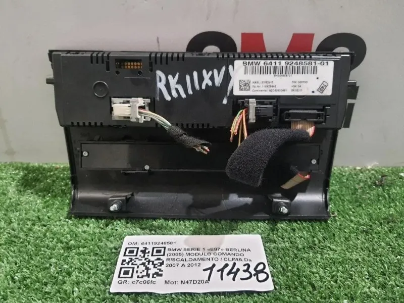 Modulo Comando Riscaldamento Clima 64119248581 Bmw Serie 1 E87 Berlina 2005