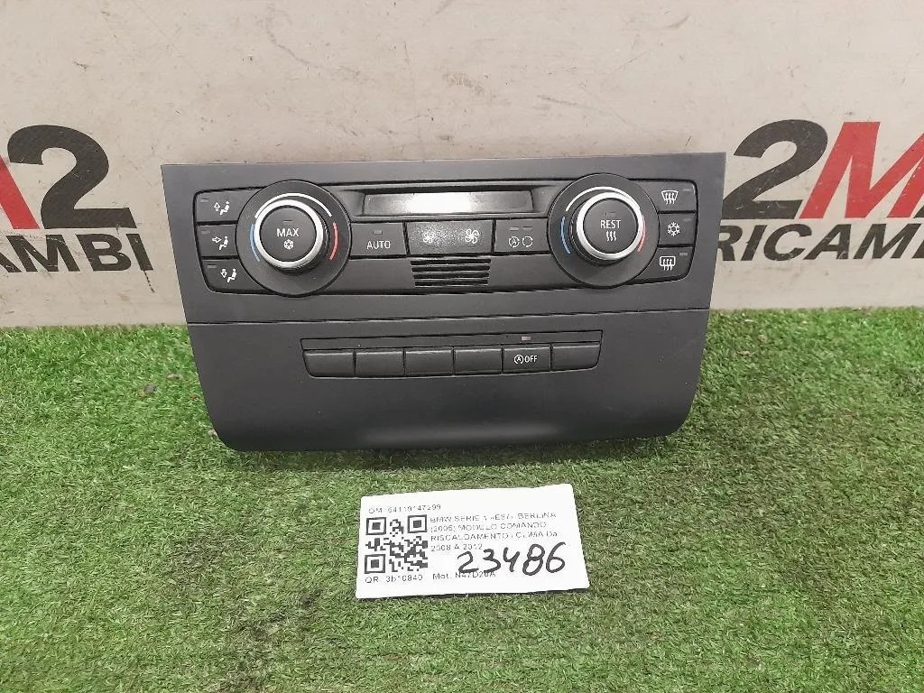 Modulo Comando Riscaldamento Clima 64119147299 Bmw Serie 1 E87 Berlina 2005