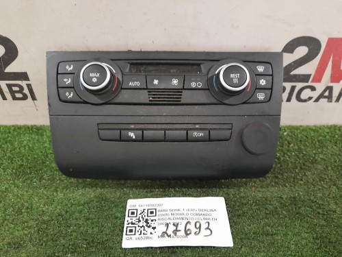 Modulo Comando Riscaldamento Clima 64119182287 Bmw Serie 1 E87 Berlina 2005