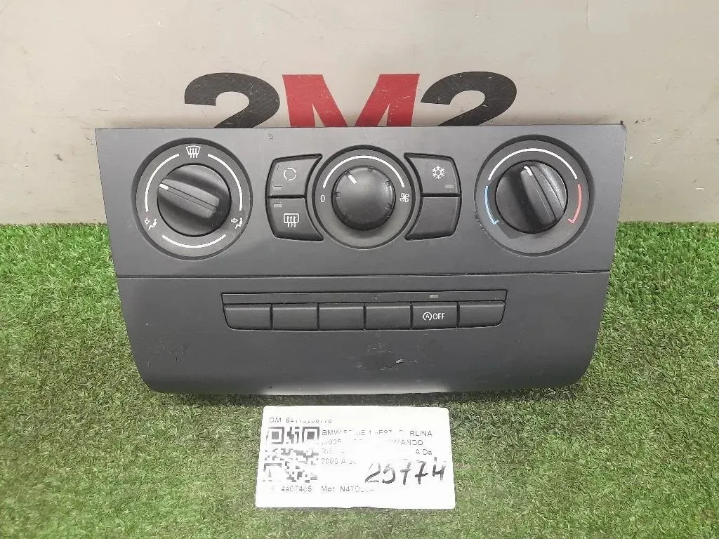 Modulo Comando Riscaldamento Clima 64119236778 Bmw Serie 1 E87 Berlina 2005