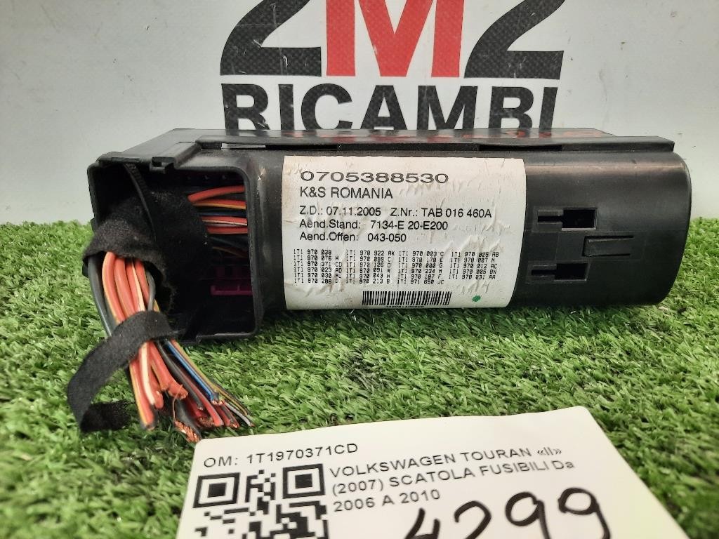 Scatola Fusibili 1T1970039 Volkswagen Touran II 2007