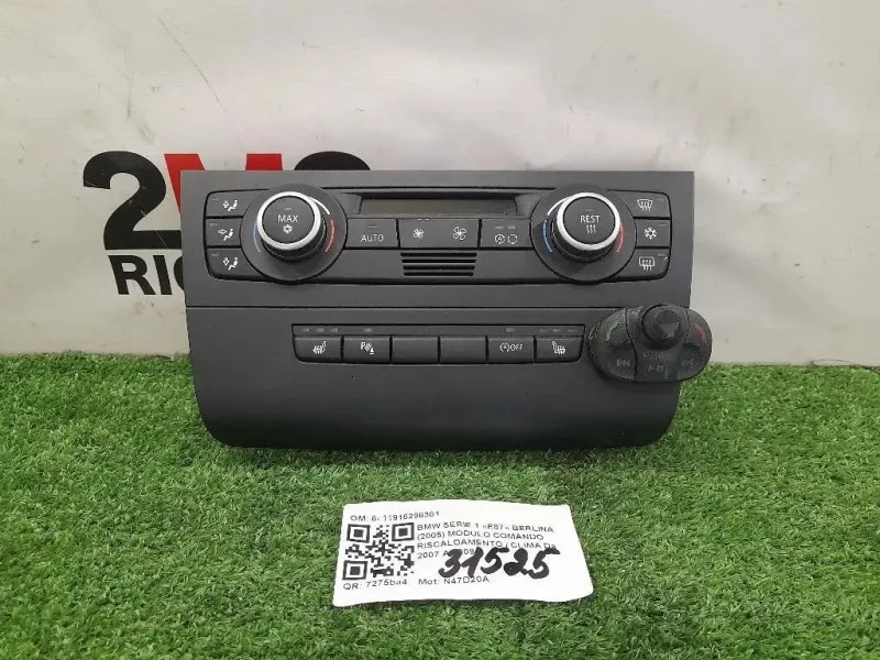 Modulo Comando Riscaldamento Clima 6411916298301 Bmw Serie 1 E87 Berlina 2005