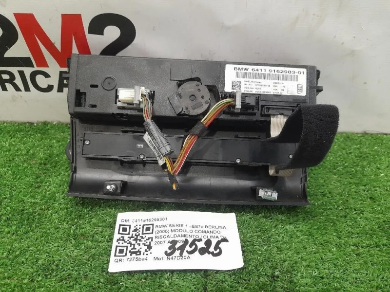 Modulo Comando Riscaldamento Clima 6411916298301 Bmw Serie 1 E87 Berlina 2005