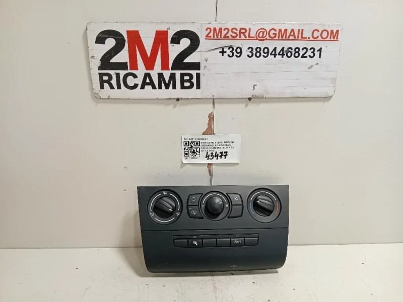 Modulo Comando Riscaldamento Clima 6411 9190922-01 Bmw Serie 1 E87 Berlina 2005