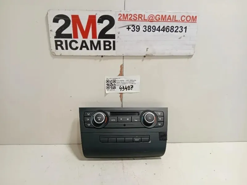 Modulo Comando Riscaldamento Clima 6411 9190922-01 Bmw Serie 1 E87 Berlina 2005
