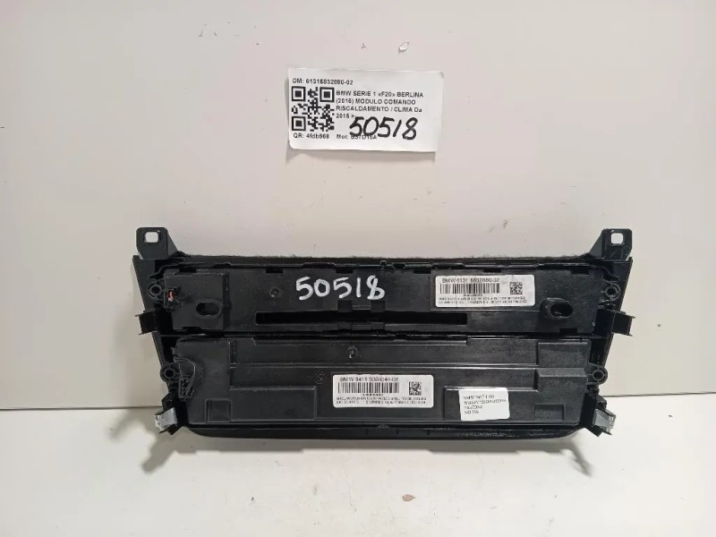 Modulo Comando Riscaldamento Clima 61316832880-02 Bmw Serie 1 F20 Berlina 2015