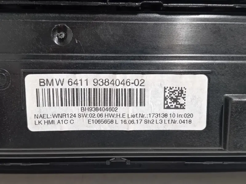 Modulo Comando Riscaldamento Clima 61316832880-02 Bmw Serie 1 F20 Berlina 2015
