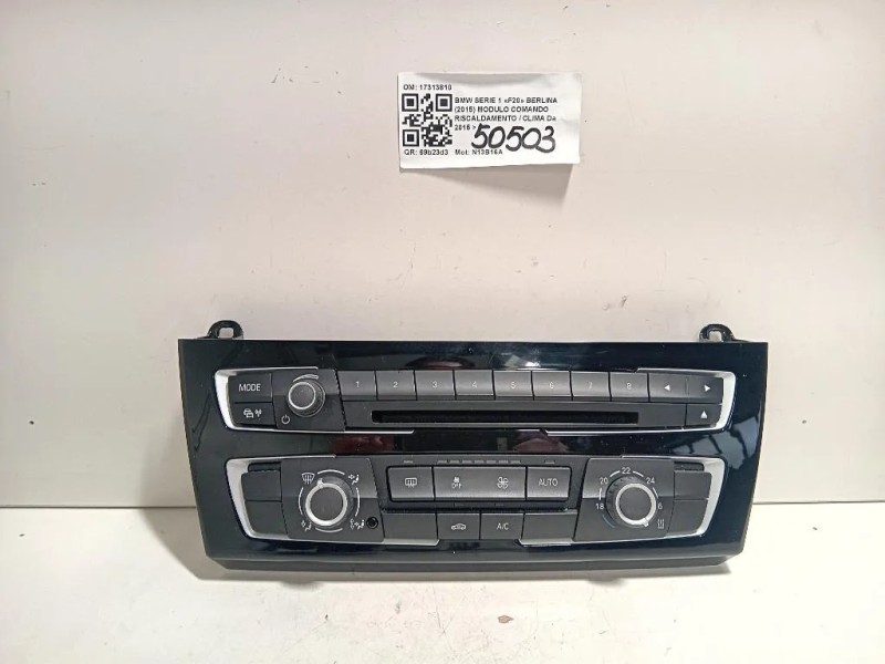 Modulo Comando Riscaldamento Clima 17313810 Bmw Serie 1 F20 Berlina 2015