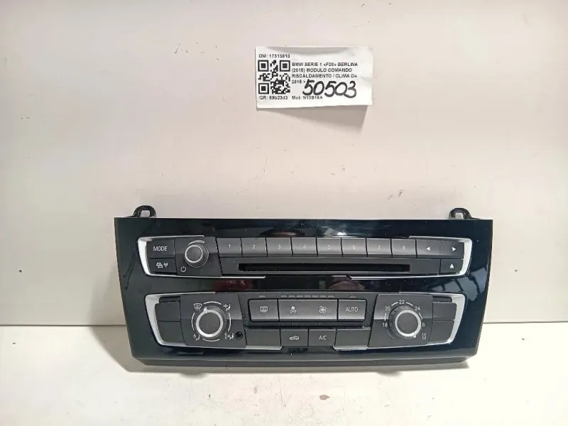 Modulo Comando Riscaldamento Clima 17313810 Bmw Serie 1 F20 Berlina 2015