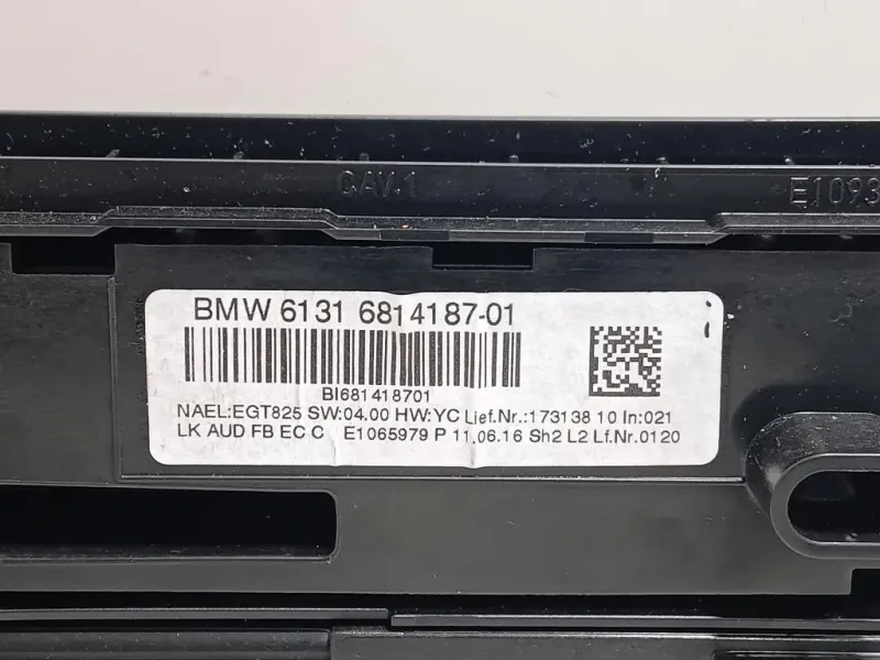 Modulo Comando Riscaldamento Clima 64119384046-02 Bmw Serie 1 F20 Berlina 2015
