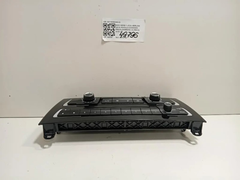 Modulo Comando Riscaldamento Clima 64119384046-02 Bmw Serie 1 F20 Berlina 2015