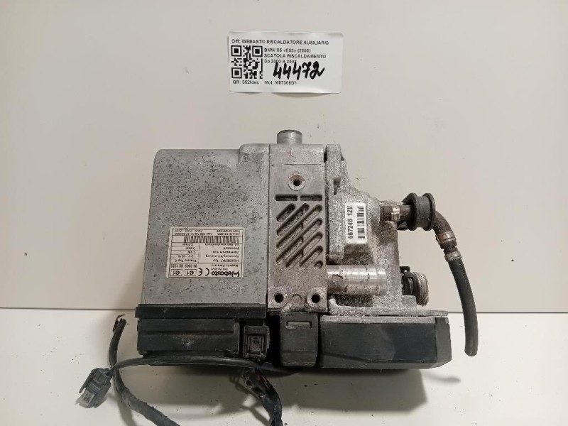 Scatola Riscaldamento WEBASTO RISCALDATORE AUSILIARIO 6412691894202 Bmw X5 E53 2000