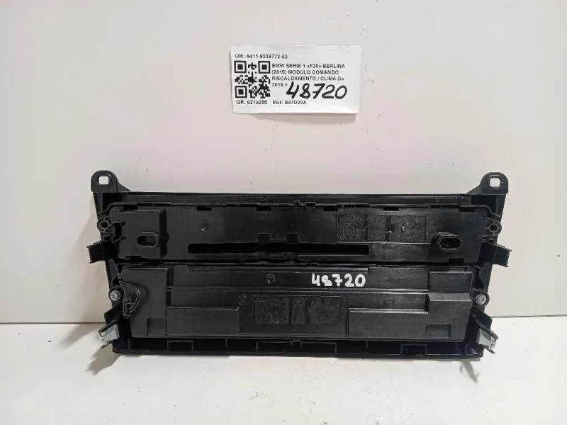 Modulo Comando Riscaldamento Clima 6411-9338772-02 Bmw Serie 1 F20 Berlina 2015
