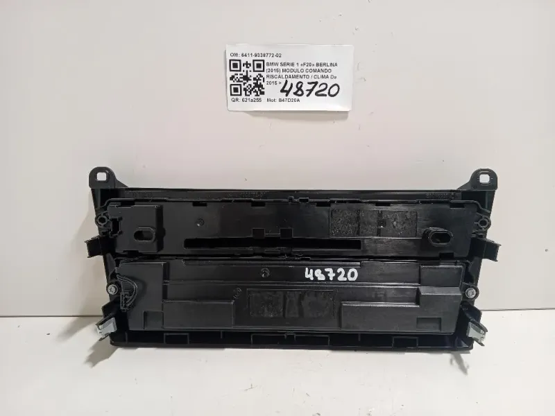 Modulo Comando Riscaldamento Clima 6411-9338772-02 Bmw Serie 1 F20 Berlina 2015
