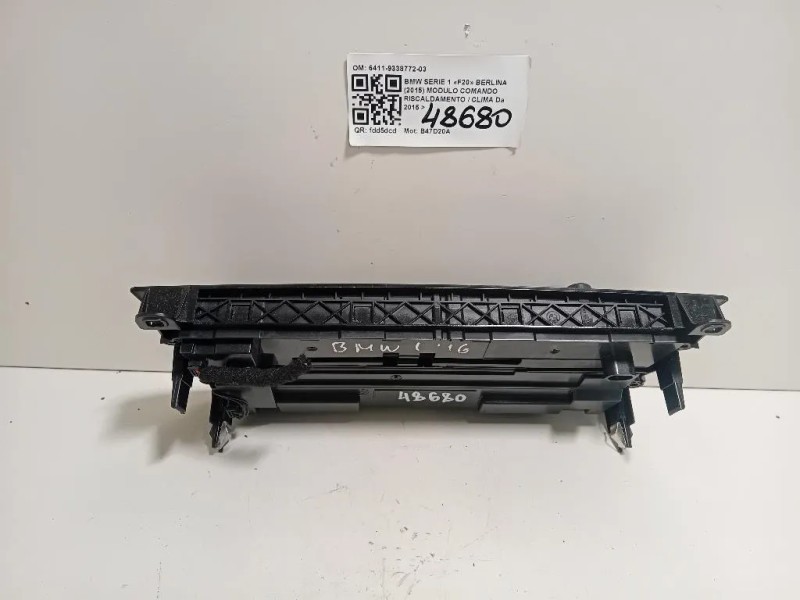 Modulo Comando Riscaldamento Clima 6411-9338772-03 Bmw Serie 1 F20 Berlina 2015