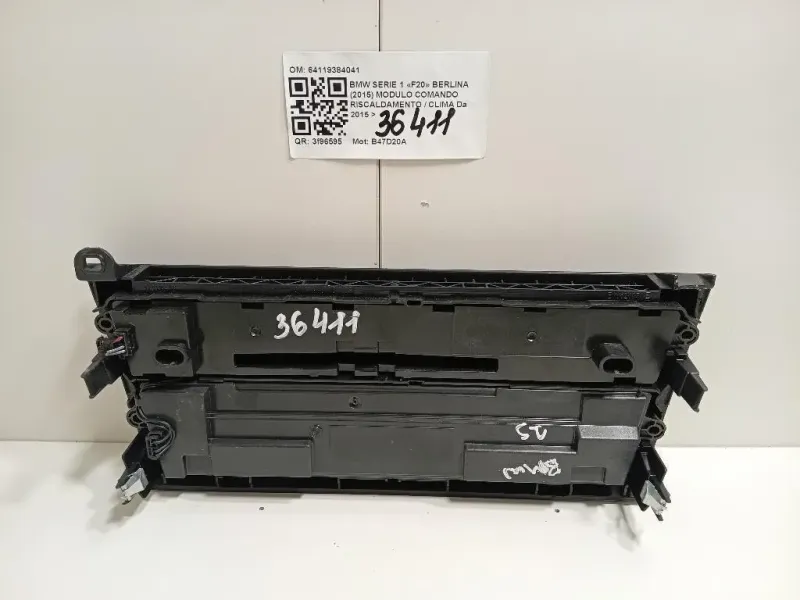 Modulo Comando Riscaldamento Clima 64119384041 Bmw Serie 1 F20 Berlina 2015
