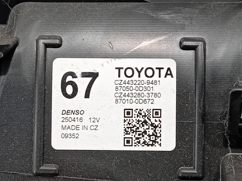 Scatola Riscaldamento 87050-0D301 Toyota Yaris IV 2017