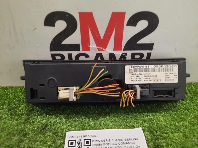 Modulo Comando Riscaldamento Clima 64116958536 Bmw Serie 3 E90 Berlina 2005
