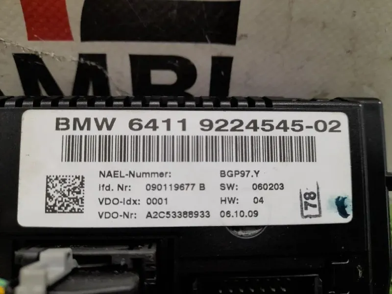 Modulo Comando Riscaldamento Clima 64119224545 Bmw Serie 3 E90 Berlina 2005