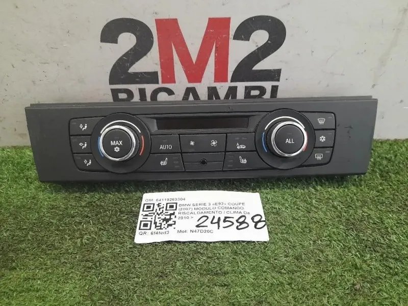Modulo Comando Riscaldamento Clima 64119263304 Bmw Serie 3 E92 Coupe 2007