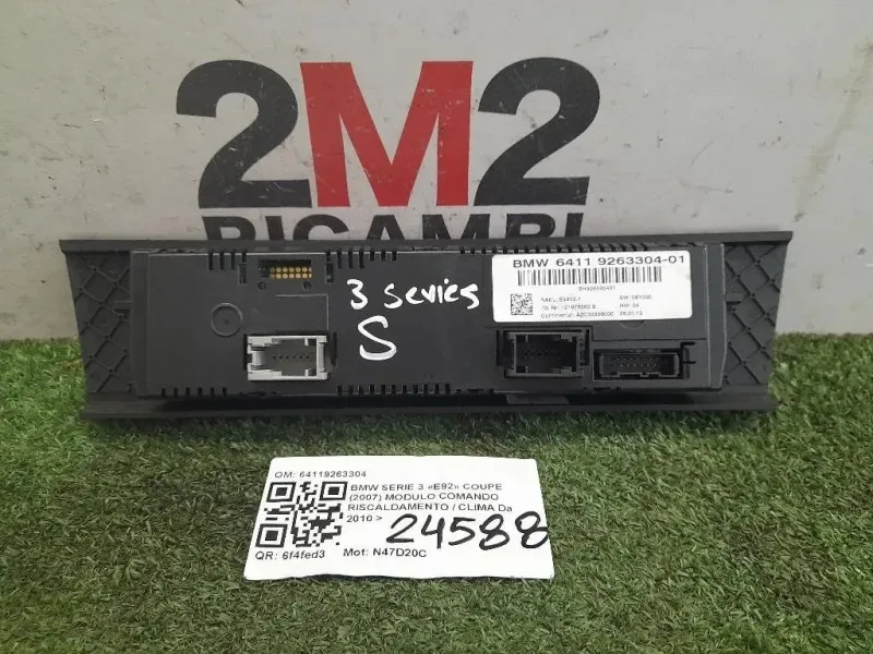 Modulo Comando Riscaldamento Clima 64119263304 Bmw Serie 3 E92 Coupe 2007