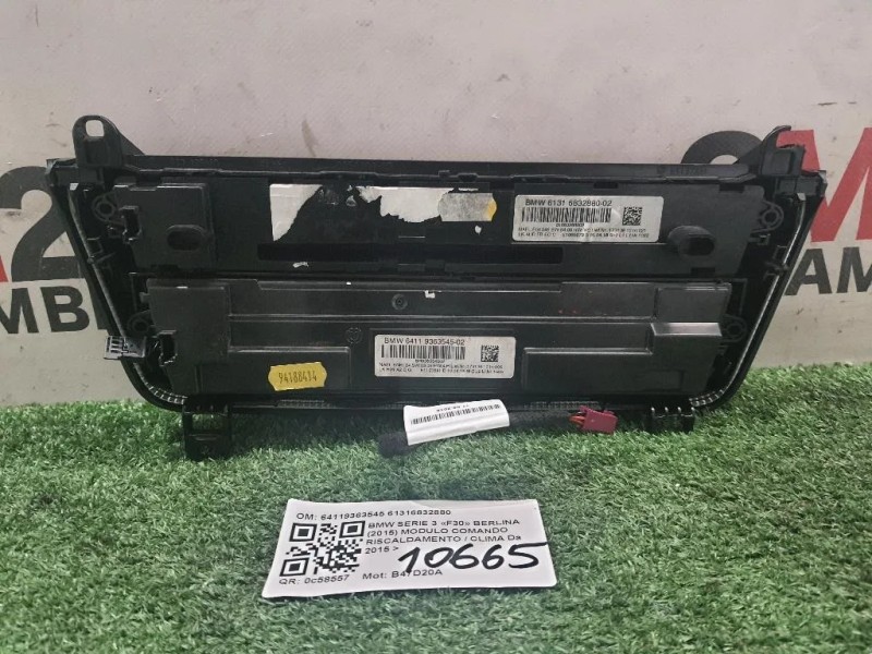 Modulo Comando Riscaldamento Clima 64119363545 61316832880 Bmw Serie 3 F30 Berlina 2015