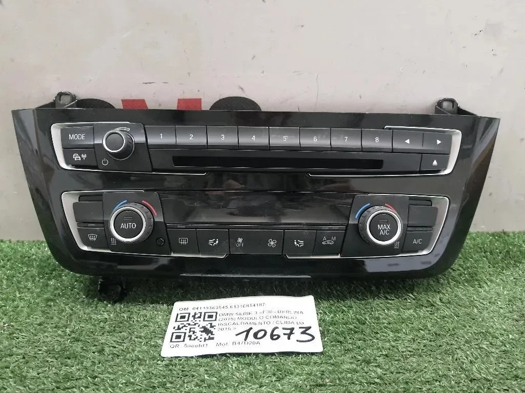 Modulo Comando Riscaldamento Clima 64119363545 61316814187 Bmw Serie 3 F30 Berlina 2015