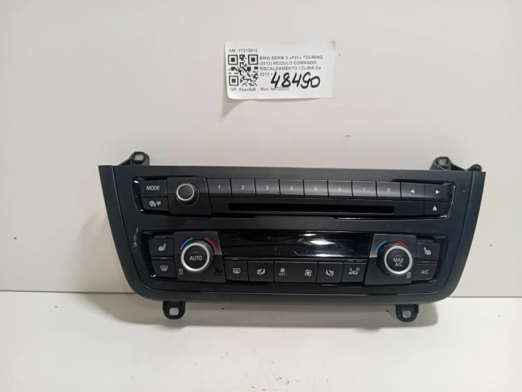 Modulo Comando Riscaldamento Clima 17313810 Bmw Serie 3 F31 Touring 2012
