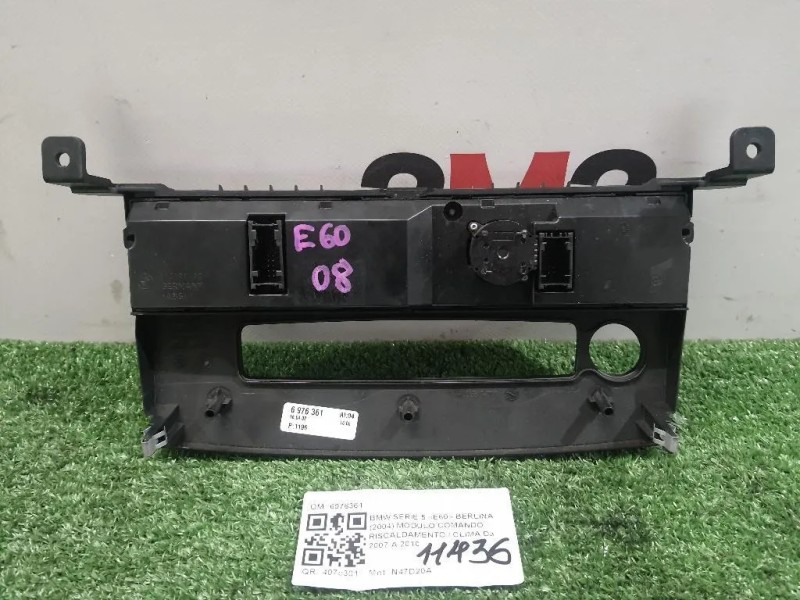 Modulo Comando Riscaldamento Clima 6976361 Bmw Serie 5 E60 Berlina 2004