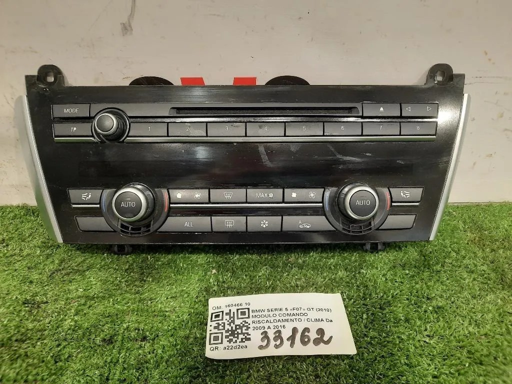 Modulo Comando Riscaldamento Clima 160466 10 Bmw Serie 5 F07 GT 2010