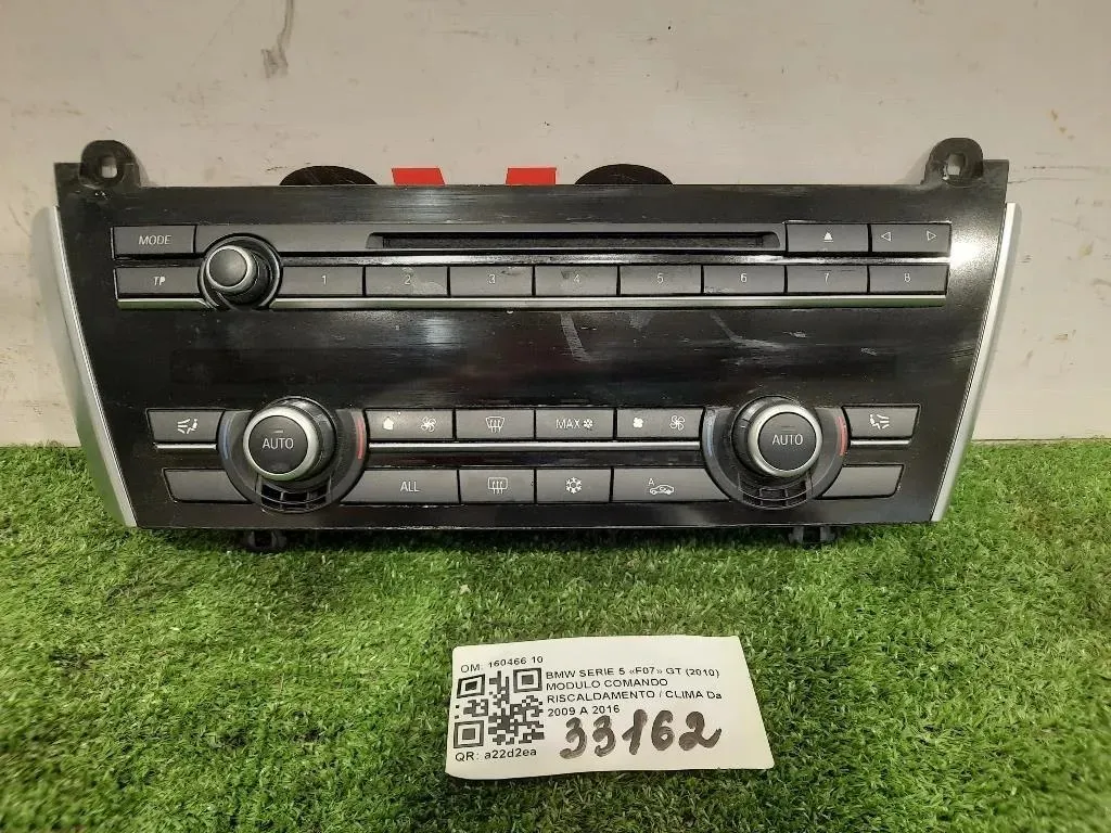 Modulo Comando Riscaldamento Clima 160466 10 Bmw Serie 5 F07 GT 2010