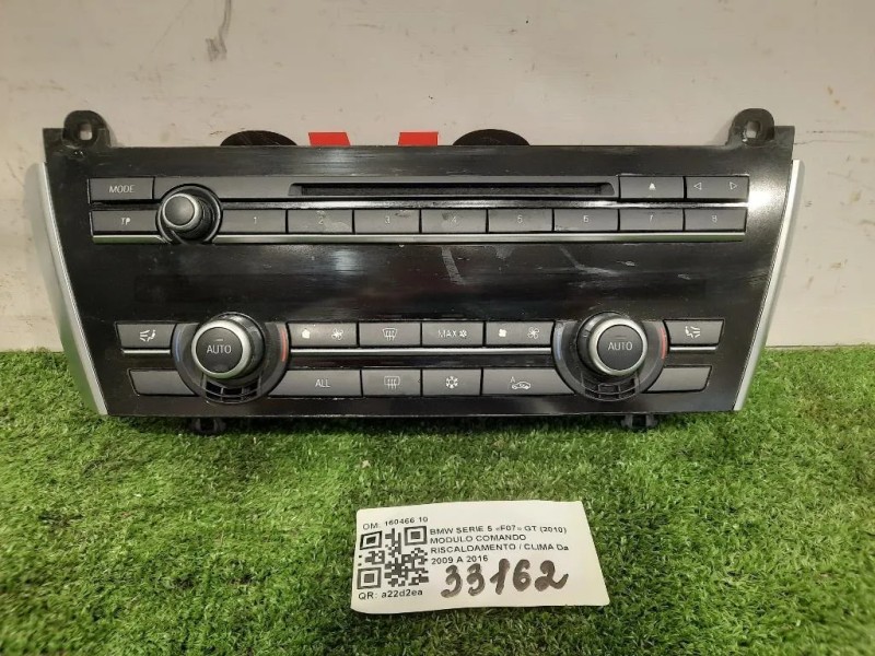 Modulo Comando Riscaldamento Clima 160466 10 Bmw Serie 5 F07 GT 2010