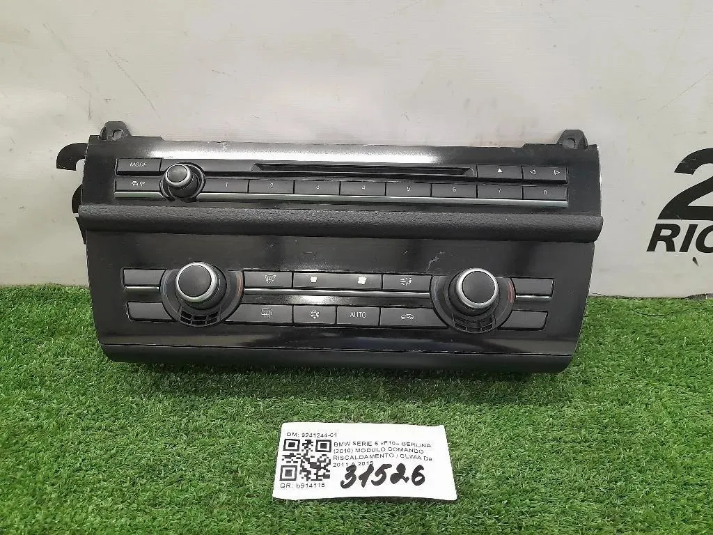 Modulo Comando Riscaldamento Clima 9241244-01 Bmw Serie 5 F10 Berlina 2010
