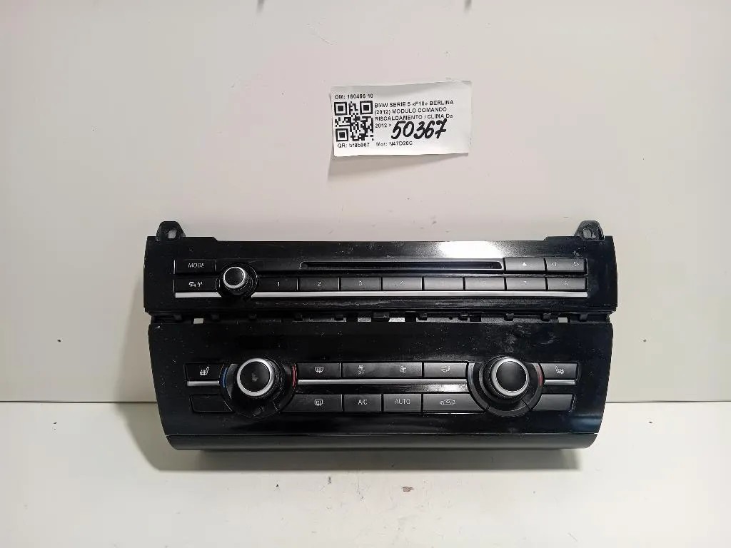 Modulo Comando Riscaldamento Clima 160466 10 Bmw Serie 5 F10 Berlina 2012