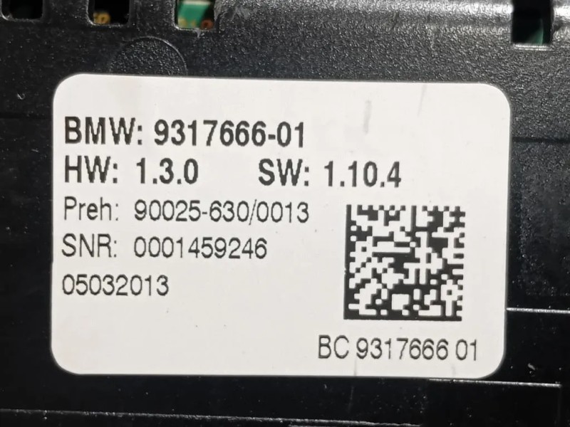 Modulo Comando Riscaldamento Clima 160466 10 Bmw Serie 5 F10 Berlina 2012