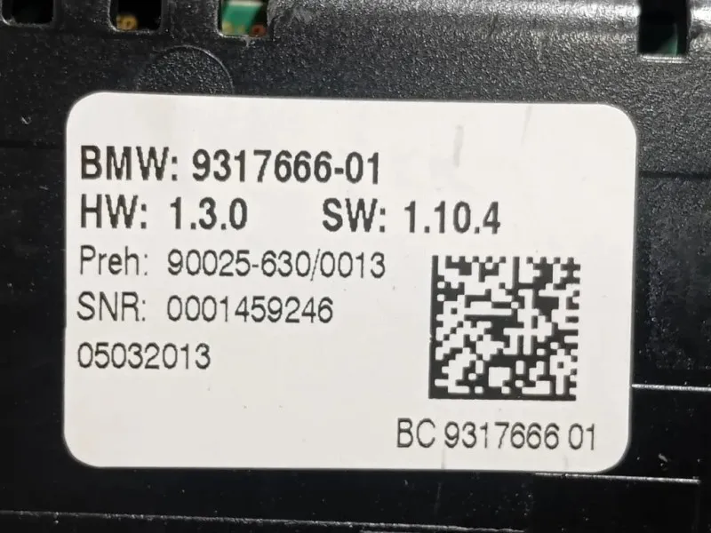 Modulo Comando Riscaldamento Clima 160466 10 Bmw Serie 5 F10 Berlina 2012