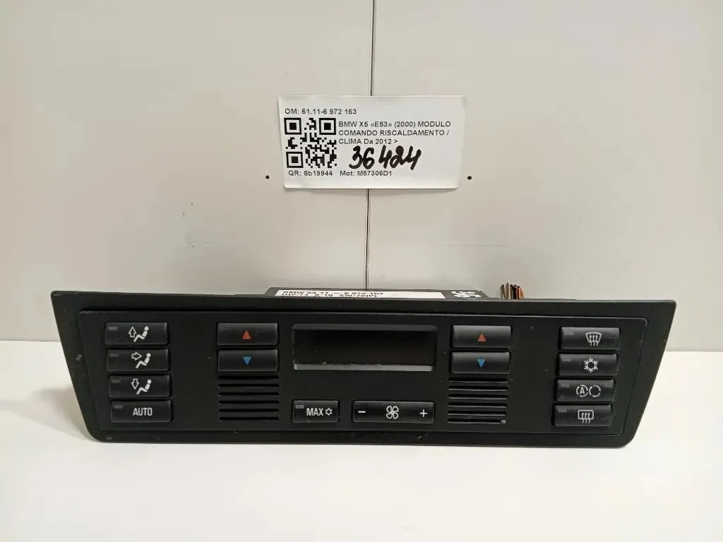 Modulo Comando Riscaldamento Clima 6411-6 972 163 Bmw X5 E53 2000