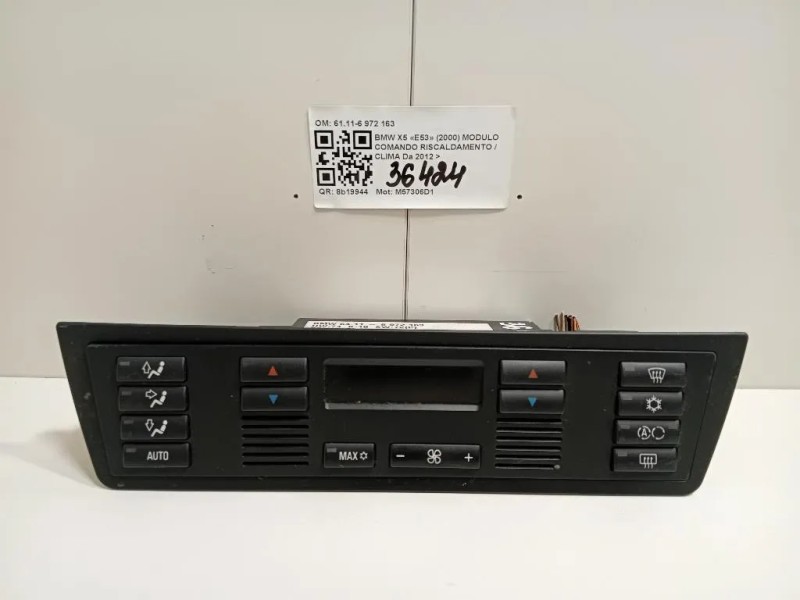 Modulo Comando Riscaldamento Clima 6411-6 972 163 Bmw X5 E53 2000