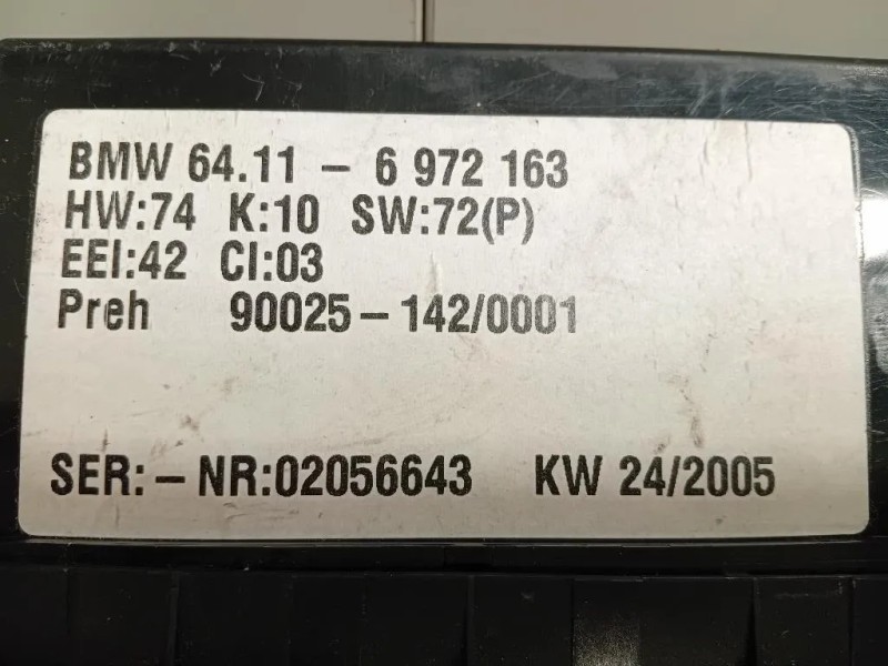 Modulo Comando Riscaldamento Clima 6411-6 972 163 Bmw X5 E53 2000
