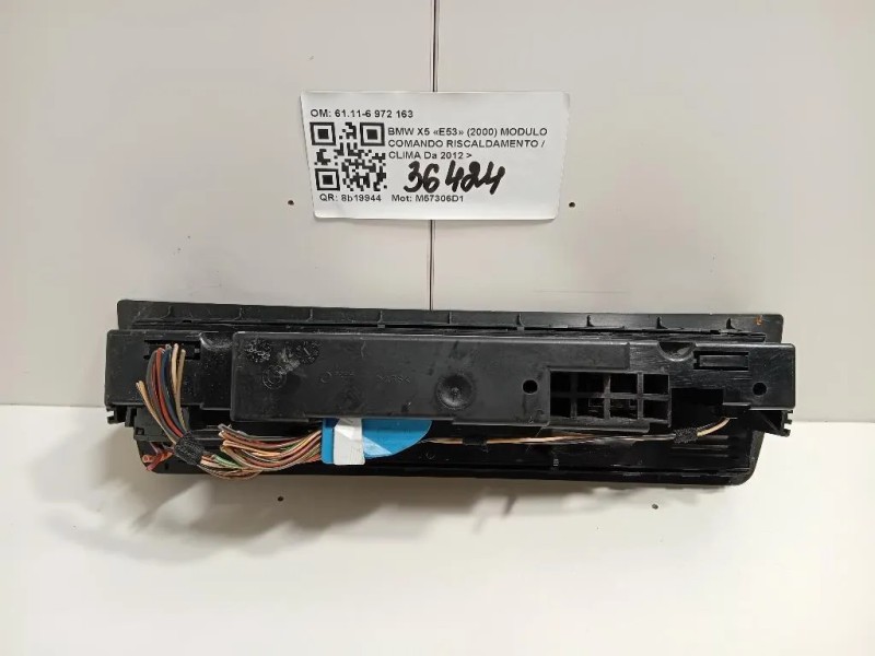 Modulo Comando Riscaldamento Clima 6411-6 972 163 Bmw X5 E53 2000