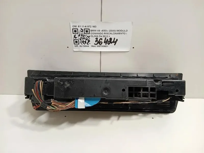 Modulo Comando Riscaldamento Clima 6411-6 972 163 Bmw X5 E53 2000