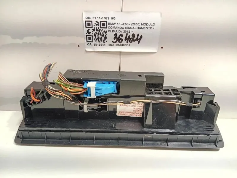 Modulo Comando Riscaldamento Clima 6411-6 972 163 Bmw X5 E53 2000