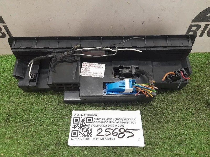 Modulo Comando Riscaldamento Clima 64116926880 Bmw X5 E53 2000